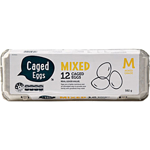 Caged Eggs Mixed Grade 12 Pack