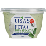 Lisas Dip Feta & Spinach 200g