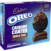 Oreo Cadbury Coated Triple Choc 204g