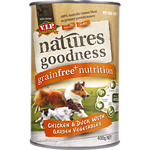 Vip Natures Goodness Dog Food Tin Chicken & Duck With Garden Vegetables 400g