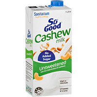 Sanitarium So Good Dairy Substitute Cashew Milk Unsweetened Uht 1l
