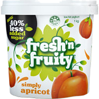 Freshn Fruity 40% Less Sugar Yoghurt Apricot 1kg