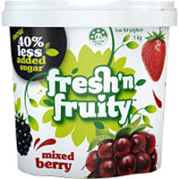 Fresh'n Fruity Less Sugar Yoghurt Mixed Berry 1kg