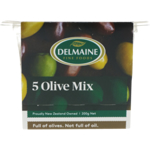 Delmaine Fine Foods 5 Olive Mix 200g