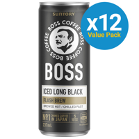 Suntory Boss Long Black Coffee 237ml