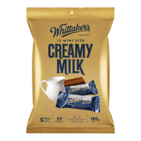 Whittaker's Mini Slab Creamy Milk Share Pack  180g (15 x 12pack)