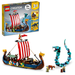 LEGO Creator 3-in-1 Viking Ship and the Midgard Serpent 31132