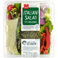 Pams Fresh Italian Salad With Dressing 260g