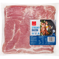 Pams Smoked Streaky Bacon 1kg
