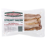 Henderson's Dry Cured Streaky Bacon 500g