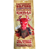 Canterbury Biltong Air-Dried Chilli Touch Of 'Whoa' Beef Snacks 100g