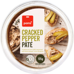 Pams Cracked Pepper Pate 125g