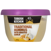 Turkish Kitchen Traditional Hummus With Roasted Garlic 200g