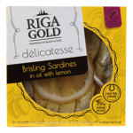 Riga Gold Brisling Sardines Oil Lemon 120g