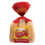 Nature's Fresh Hot Dog Rolls 6ea