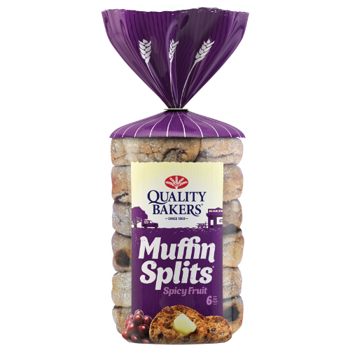 Quality Bakers Spicy Fruit Muffins Splits 6ea Prices FoodMe