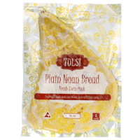 Tulsi Plain Naan Bread 2pk