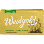 Westgold Unsalted Pure New Zealand Butter 400g