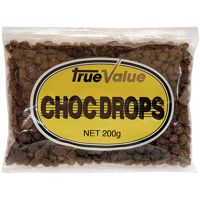 True Value Chocolate Drops 200g