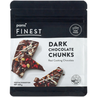 Pams Finest Dark Chocolate Chunks 200g