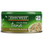 John West Tuna Chunks In Olive Oil Blend 185g