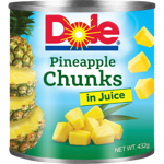Dole Pineapple Chunks In Juice 432g