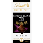 Lindt Excellence Smooth Blend 70% Cocoa Mild Dark Chocolate Block 100g