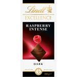 Lindt Excellence Raspberry Intense Dark Chocolate Block 100g