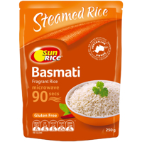 SunRice Aromatic Microwave in 90 Seconds Basmati Rice 2pk