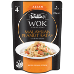 Wattie's WOK Creations Peanut Satay Stir Fry Sauce 210g