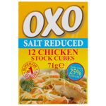 Oxo Salt Reduced Chicken Stock Cubes 71g