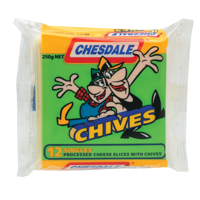 Chesdale Processed Chives Cheese Slices 250g