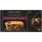 Herbert Adams Slow-Cooked Beef With Caramelised Onion & Cabernet Sauvignon Pies 400g
