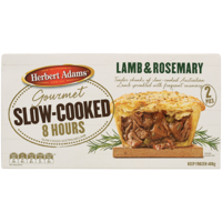 Herbert Adams Gourmet Slow Cooked Lamb & Rosemary Pies 400g