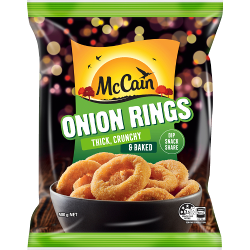 McCain Frozen Onion Rings, 500g is not halal