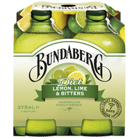 Bundaberg Diet Lemon Lime & Bitters 4pk