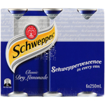 Schweppes Classic Dry Lemonade Cans 6pk