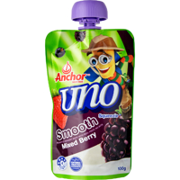 Anchor Uno Squeezie Smooth Mixed Berry Yoghurt 100g