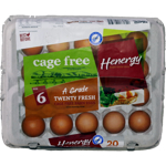 Henergy Cage Free A Grade Size 6 Eggs 20pk