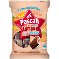 Pascall Peach Lumps Confectionery 120g