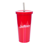 Justine's Red Stainless Steel Tumbler 500ml