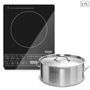 SOGA Electric Smart Induction Cooktop and 17L Stainless Steel Stockpot - ECookt-StockPot17L