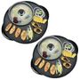 SOGA 2X 2 in 1 Electric Stone Coated Teppanyaki Grill Plate Steamboat Hotpot 3-5 Person - SteamboatHotPotandGrillRoundX2