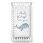 Lolli Living Cot Fitted Sheet Oceania Whale Love
