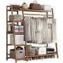Bamboo Wardrobe Cloth Organizer