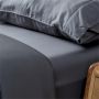 Ecosa Bamboo Bedding-Charcoal-King Single-Fitted sheet