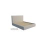 New york custom upholstered bed frame with choice of standard base