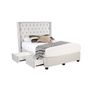 Marseille upholstered bed frame with choice of storage base