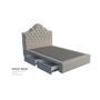 Victoria custom bed with choice of storage base