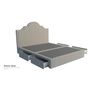Ella custom bed with choice of storage bases